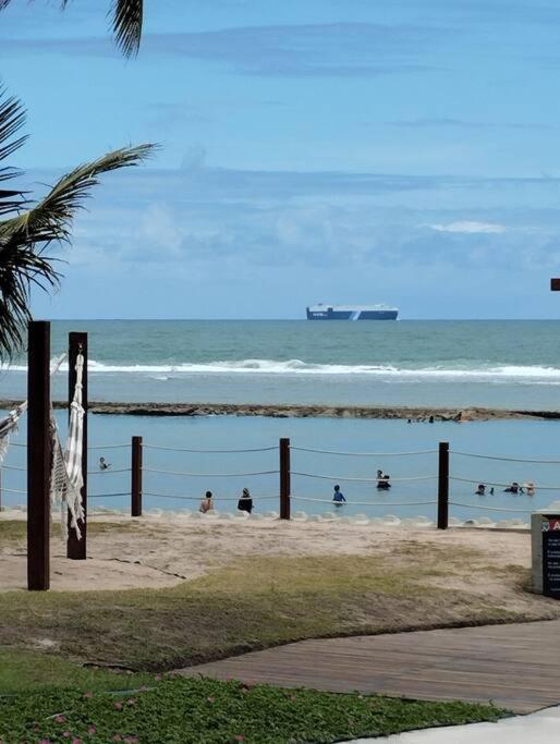 Apt Beira Mar Em Muro Alto Ao Lado Do Nanai Pôrto das Galinhas Екстериор снимка
